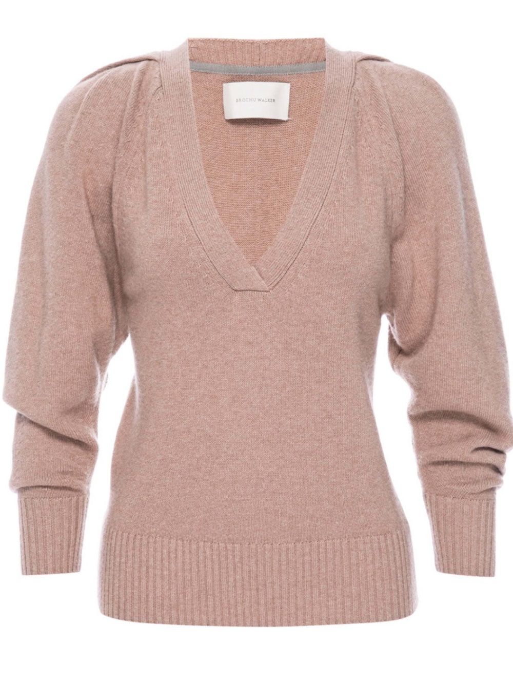 Brochu Walker Idris Pullover Sweater in Miele Wool & Cashmere Blend Size S